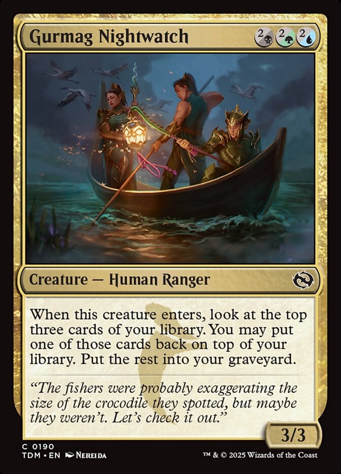 Gurmag Nightwatch, Tarkir: Dragonstorm Card Art
