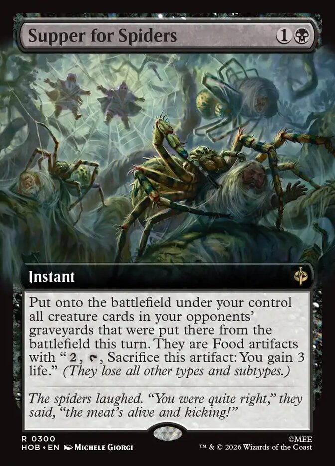 Supper for Spiders, The Hobbit Card Art