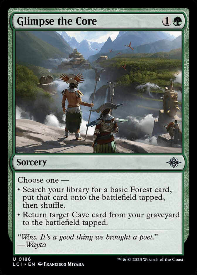Glimpse the Core, The lost caverns of ixalan Card Art