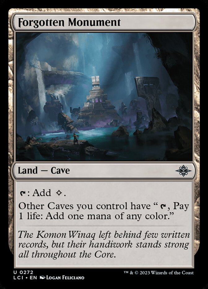 Forgotten Monument, The lost caverns of ixalan Card Art