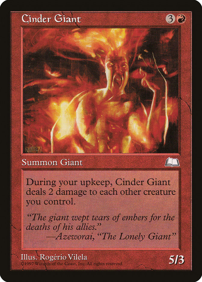 Cinder Giant, Weatherlight Card Art