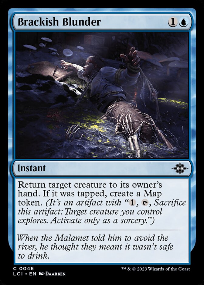 Brackish Blunder, The lost caverns of ixalan Card Art