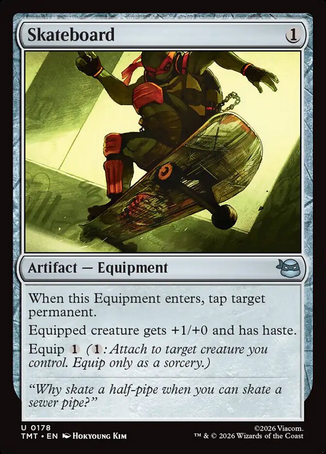 Skateboard, Teenage Mutant Ninja Turtles Card Art