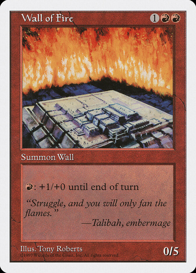 Wall of Fire, Fifth Edition Card Art