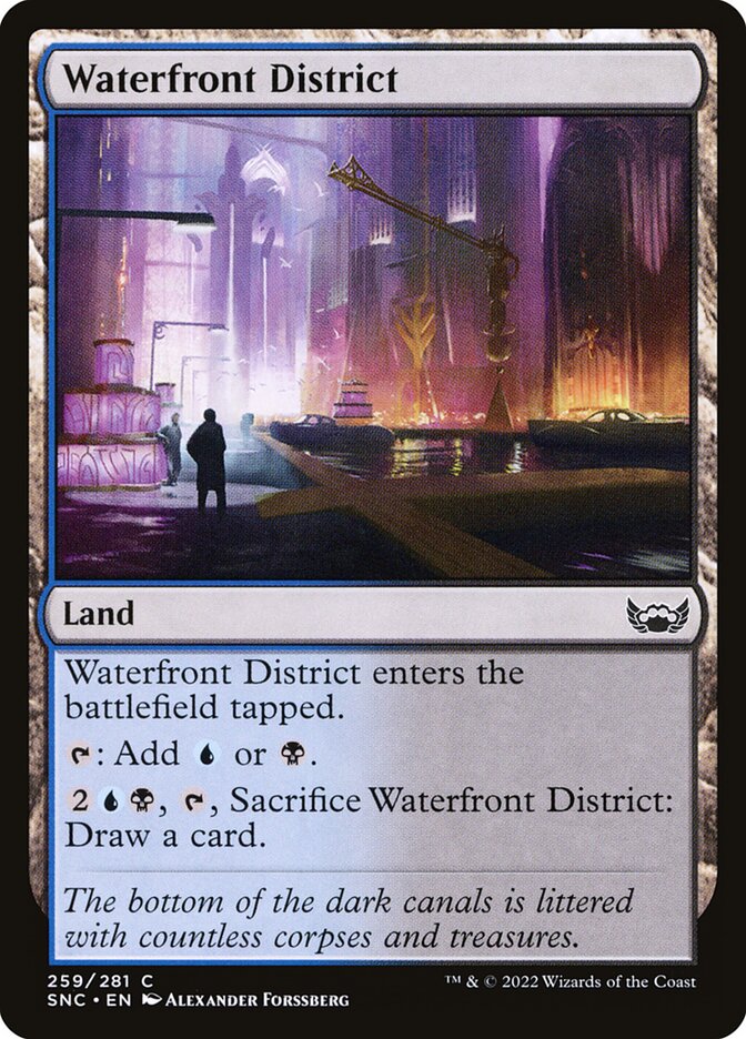 Waterfront District, Streets Of New Capenna Card Art