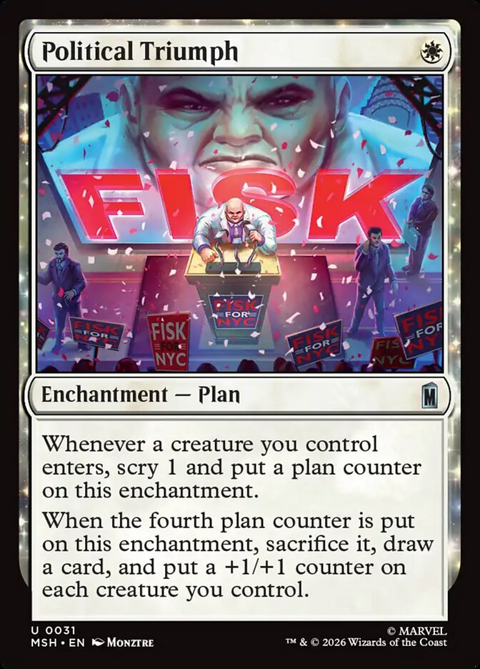 Political Triumph, Marvel Super Heroes Card Art