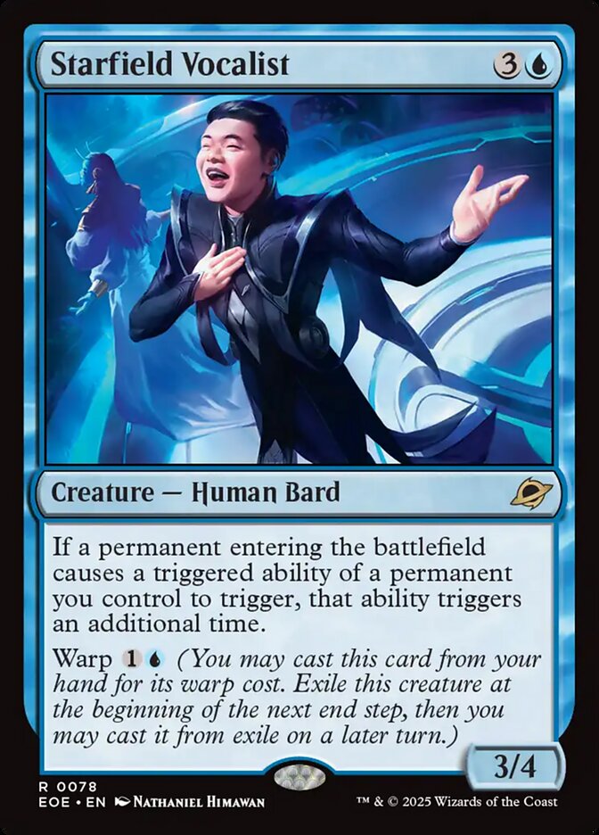 Starfield Vocalist, Edge Of Eternities Card Art