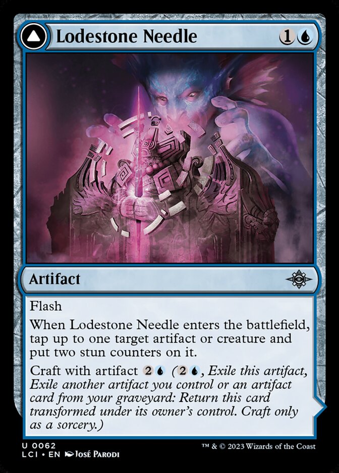 Lodestone Needle // Guidestone Compass, The lost caverns of ixalan Card Art