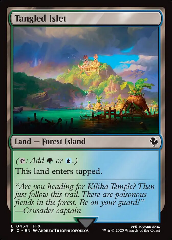 Tangled Islet, Final fantasy commander Card Art