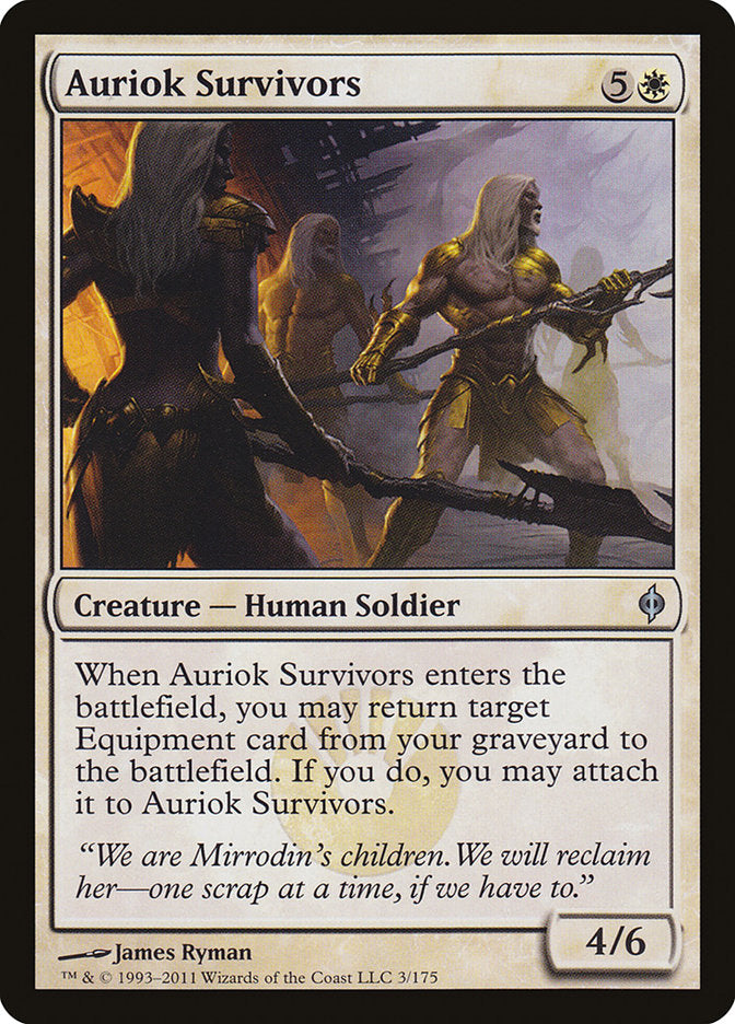 Auriok Survivors, New phyrexia Card Art