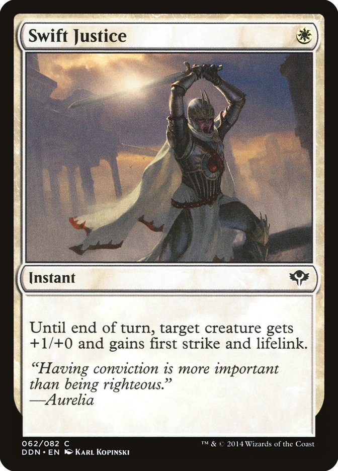 Swift Justice, Duel decks: speed vs. cunning Card Art