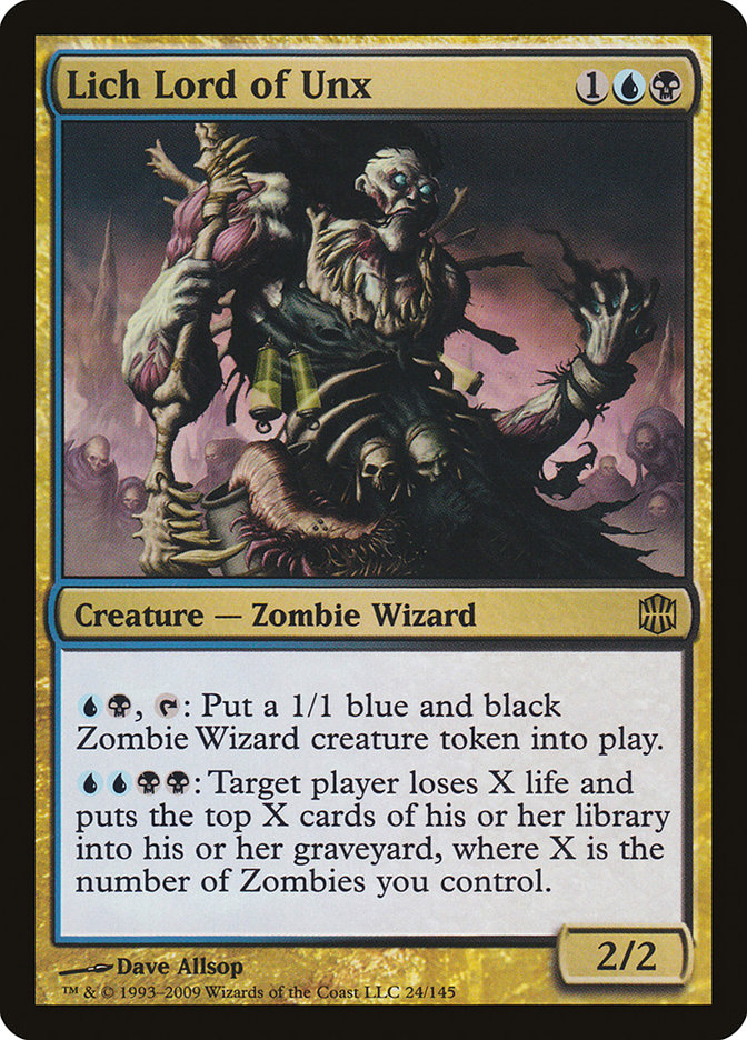Lich Lord of Unx, Alara Reborn Card Art