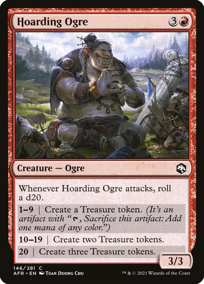 Hoarding Ogre, Adventures in the forgotten realms Card Art