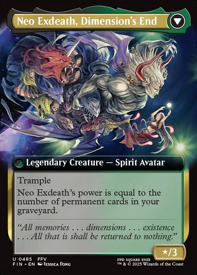 Exdeath, Void Warlock // Neo Exdeath, Dimension's End, Final Fantasy Card Art