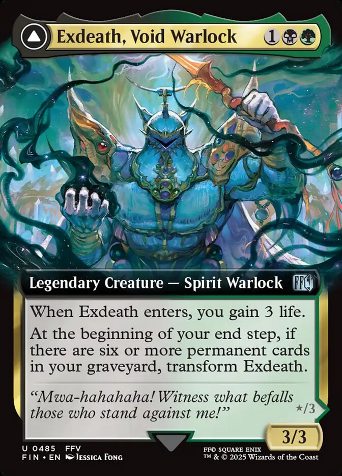 Exdeath, Void Warlock // Neo Exdeath, Dimension's End, Final Fantasy Card Art