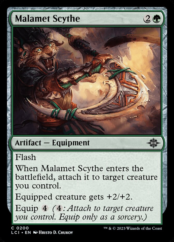 Malamet Scythe, The lost caverns of ixalan Card Art