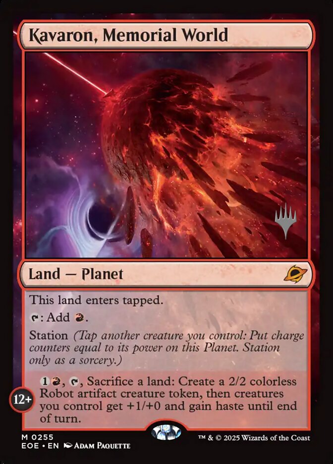 Kavaron, Memorial World, Edge Of Eternities Promos Card Art
