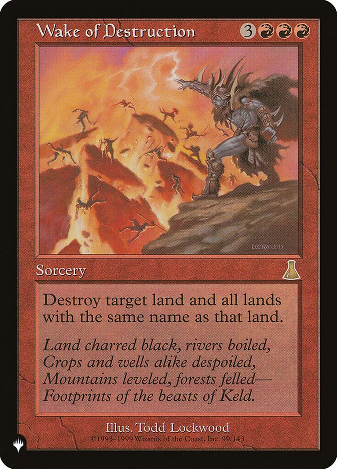 Wake of Destruction, The List Card Art