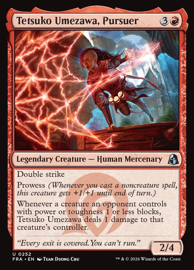 Tetsuko Umezawa, Pursuer, Reality Fracture Card Art