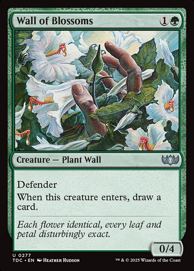 Wall of Blossoms, Tarkir: Dragonstorm Commander Card Art