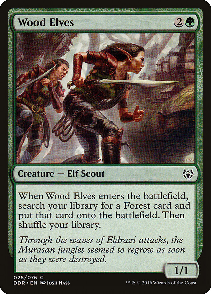 Wood Elves, Duel Decks: Nissa Vs. Ob Nixilis Card Art