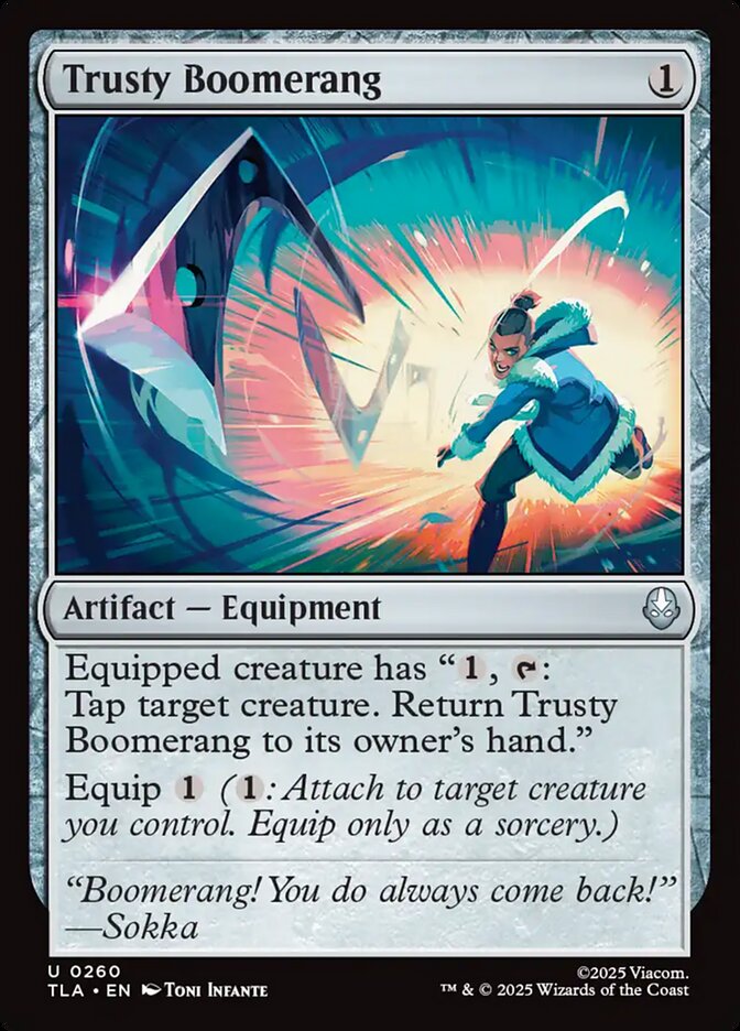 Trusty Boomerang, Avatar: The Last Airbender Card Art