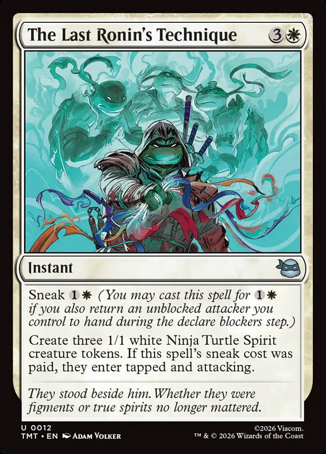 The Last Ronin's Technique, Teenage Mutant Ninja Turtles Card Art