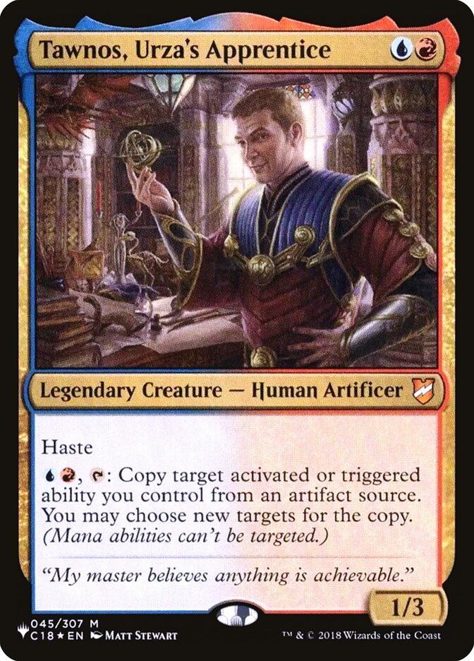 Tawnos, Urza's Apprentice, The List Card Art