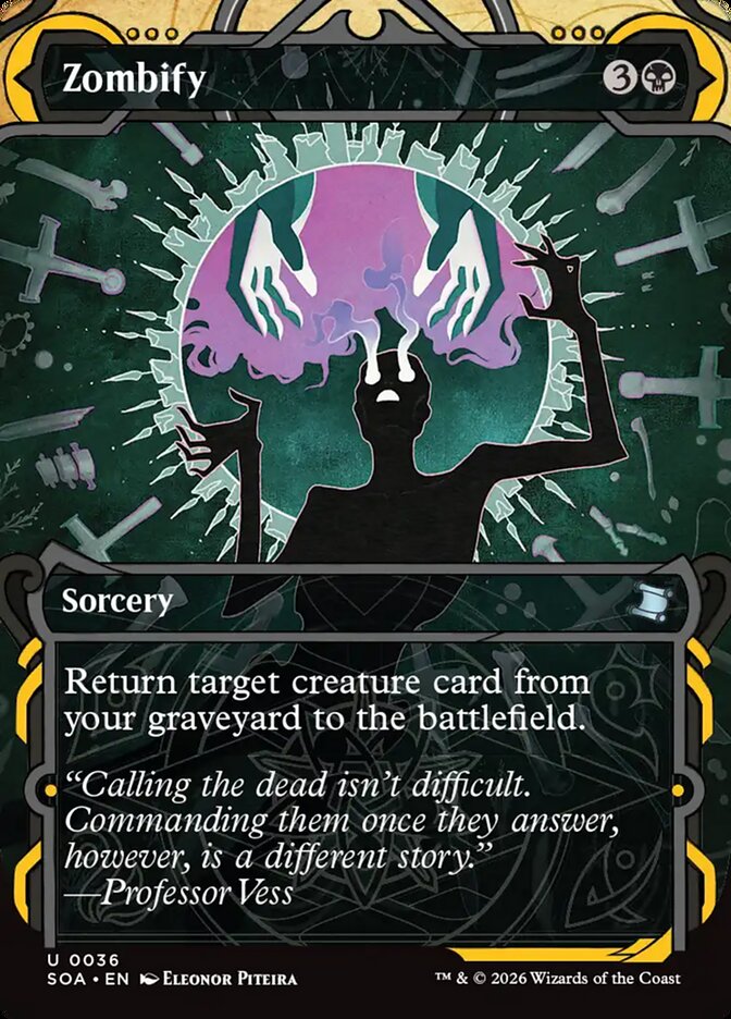 Zombify, Secrets Of Strixhaven Mystical Archive Card Art