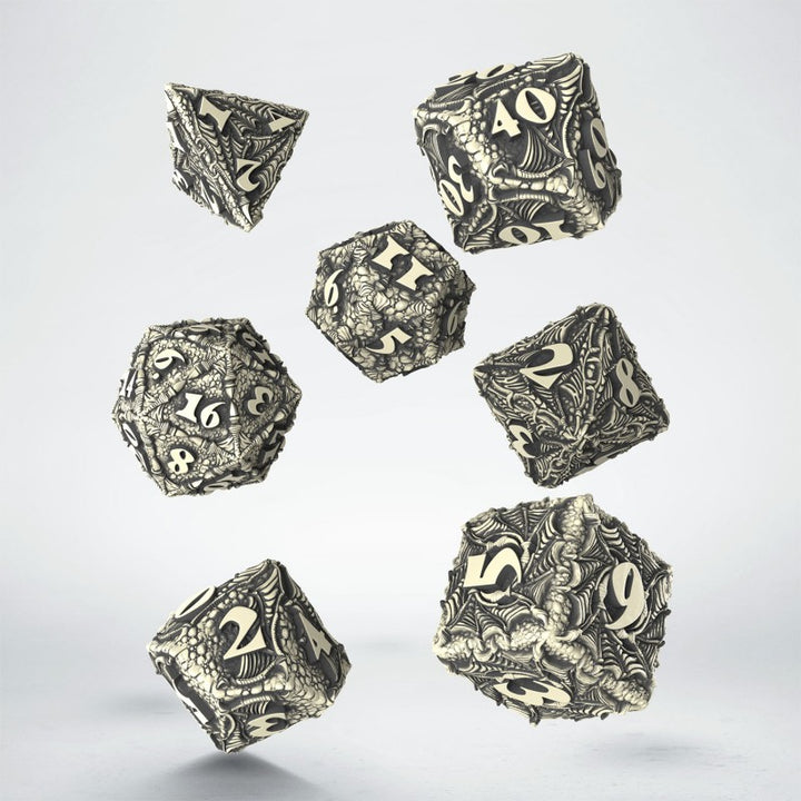 Q Workshop - Dice - RPG Set - Dracopolis - Scandinavian Blackfang