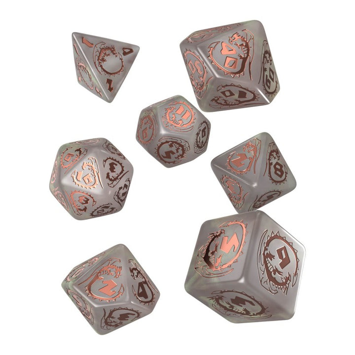 Q Workshop - Dice - RPG Set - Dragons - Quartz