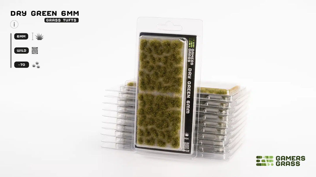 Gamers Grass - Grass Tufts - Dry Green 6mm