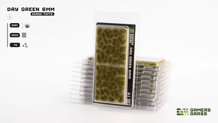Gamers Grass - Grass Tufts - Dry Green 6mm