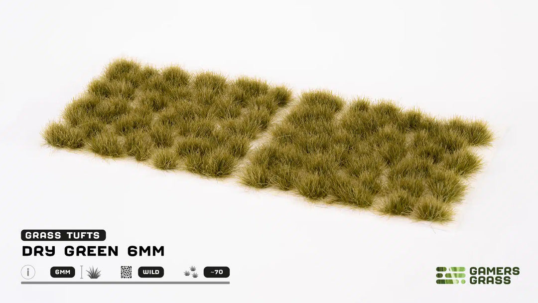 Gamers Grass - Grass Tufts - Dry Green 6mm