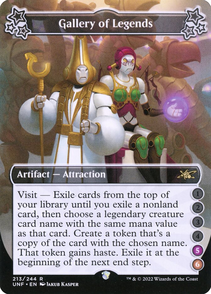 Gallery of Legends, Unfinity Card Art