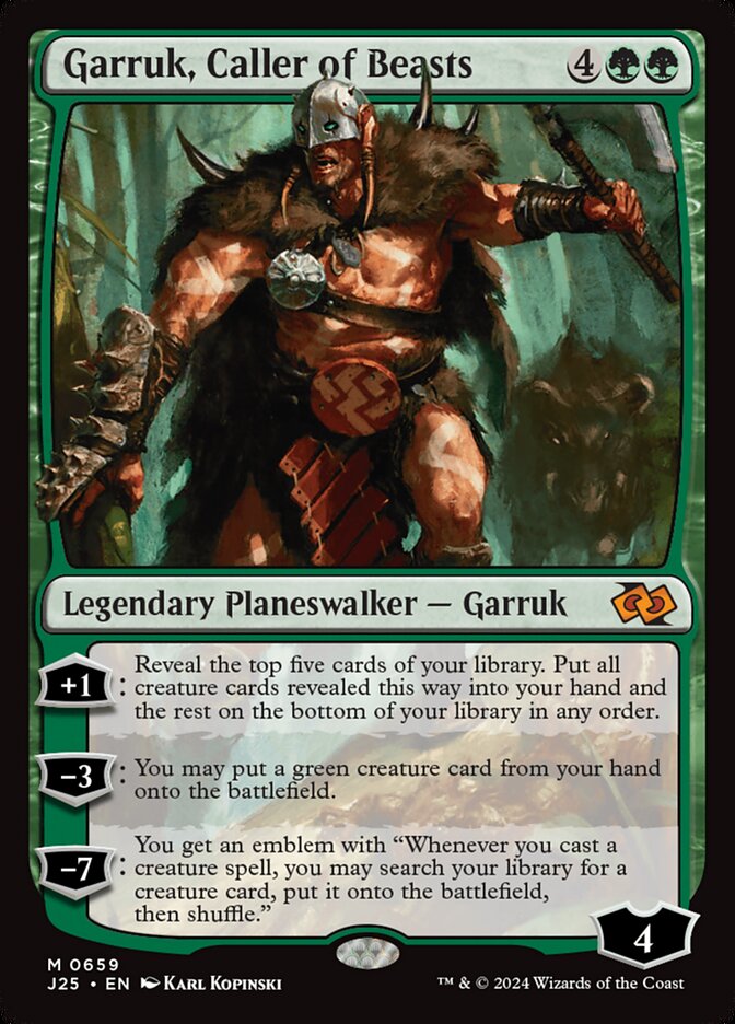 Garruk, Caller of Beasts, Foundations Jumpstart Card Art