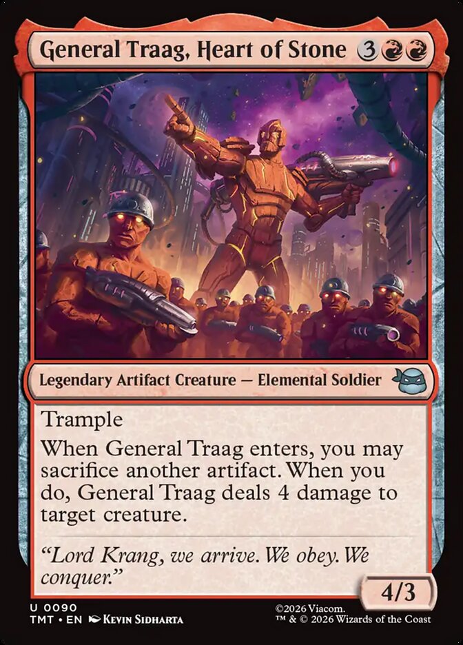 General Traag, Heart of Stone, Teenage Mutant Ninja Turtles Card Art