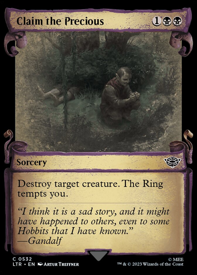 Claim the Precious, The lord of the rings: tales of middle-earth Card Art