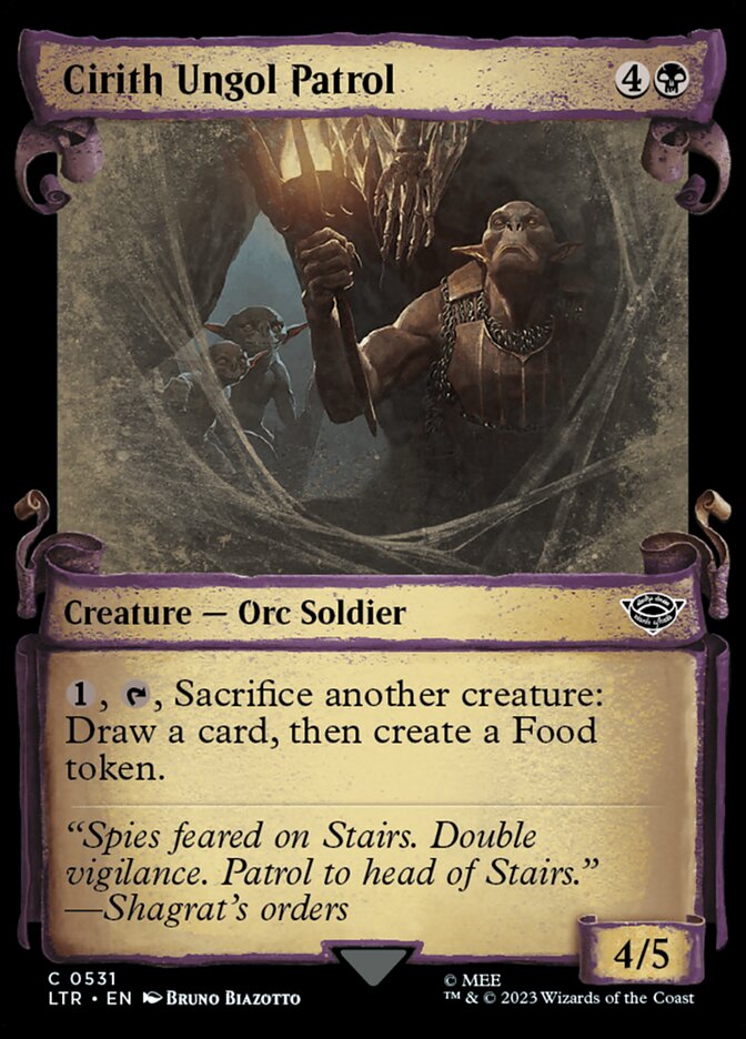 Cirith Ungol Patrol, The lord of the rings: tales of middle-earth Card Art