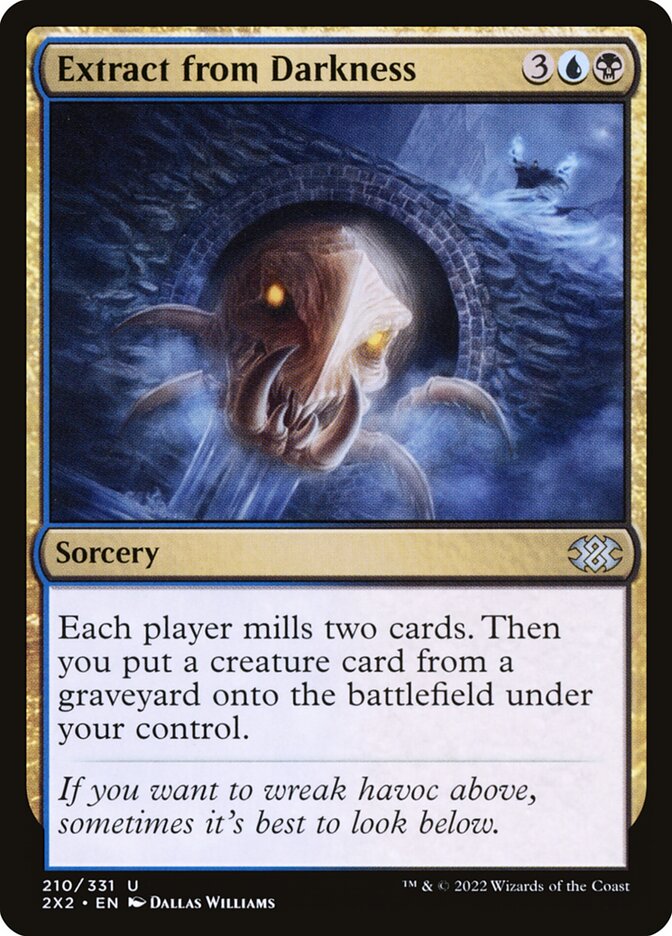 Extract from Darkness, Double masters 2022 Card Art