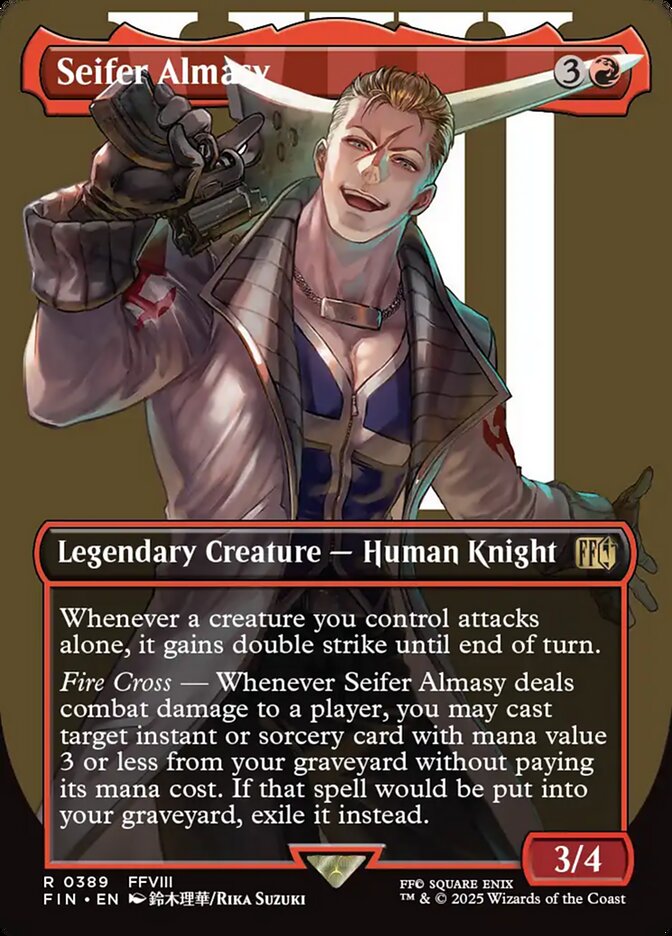 Seifer Almasy, Final fantasy Card Art