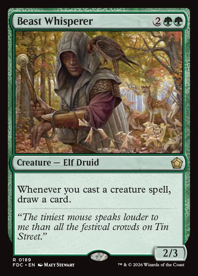 Beast Whisperer, Foundations Commander Card Art
