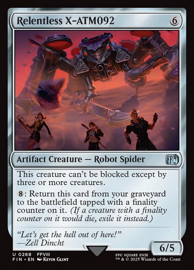 Relentless X-ATM092, Final fantasy Card Art