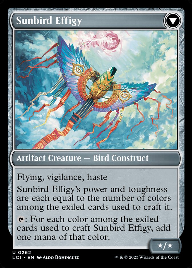Sunbird Standard // Sunbird Effigy, The lost caverns of ixalan Card Art