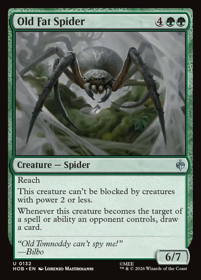Old Fat Spider, The Hobbit Card Art