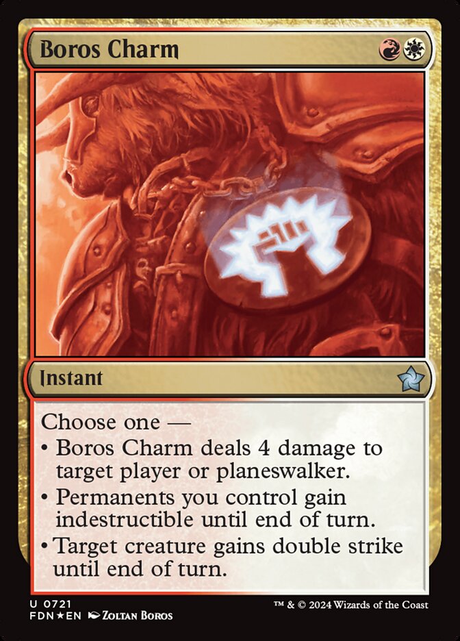 Boros Charm, Foundations Card Art