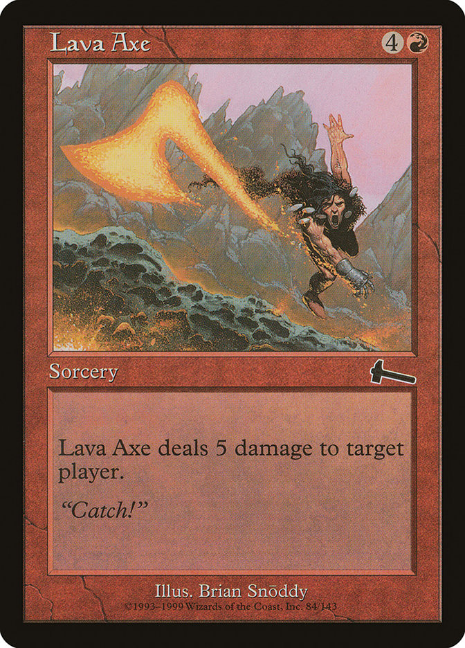 Lava Axe, Urza's legacy Card Art