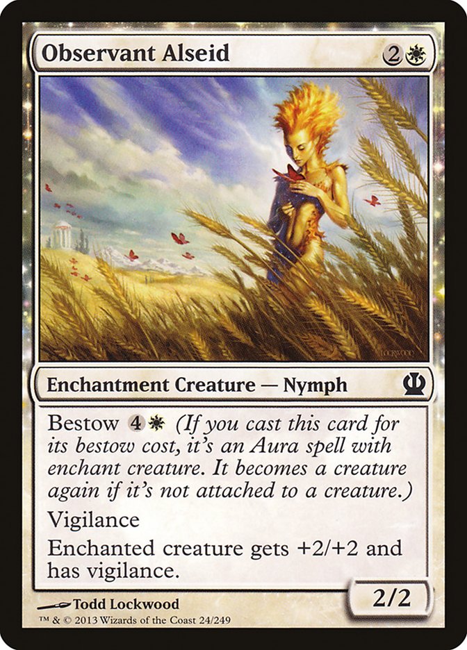 Observant Alseid, Theros Card Art