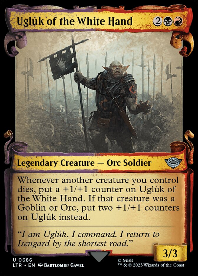Uglúk of the White Hand, The lord of the rings: tales of middle-earth Card Art