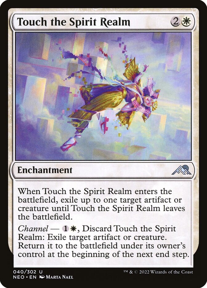 Touch the Spirit Realm, Kamigawa: neon dynasty Card Art